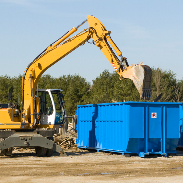 can i choose the location where the residential dumpster will be placed in Wendell